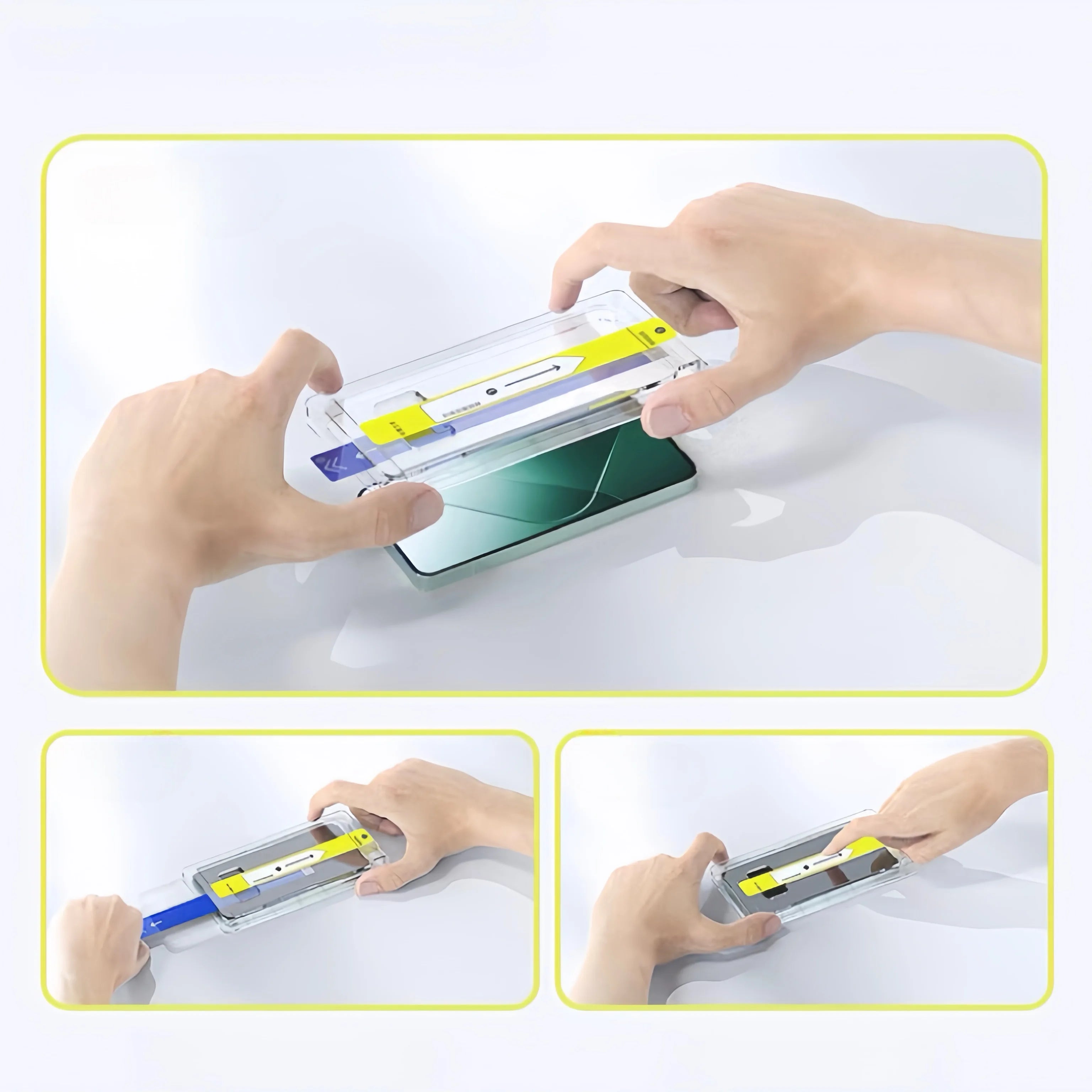 Google Smartphone Schutzglas 9H mit Staubfrei-Installationskit (6a–10 Pro XL)