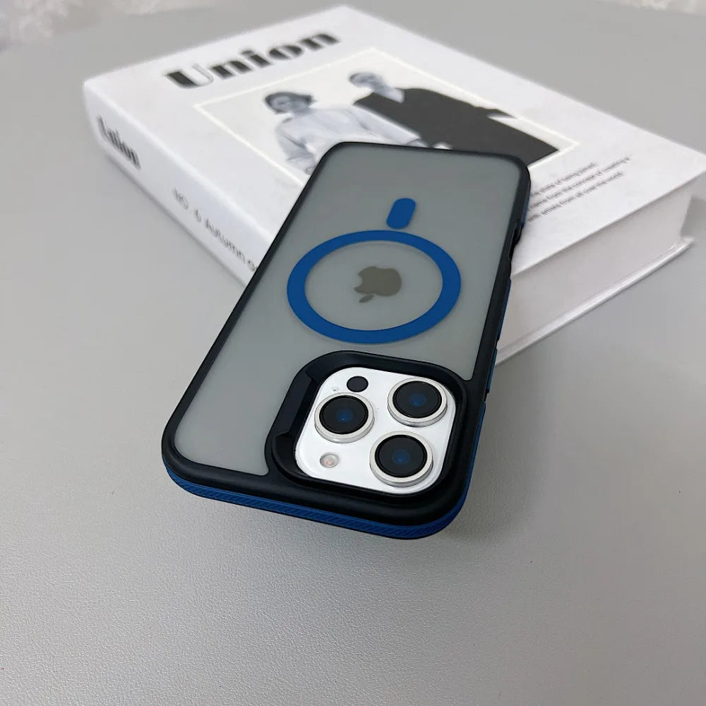 Magnetische Schutzhülle Matt Transparent für iPhone 11–16 Pro Max