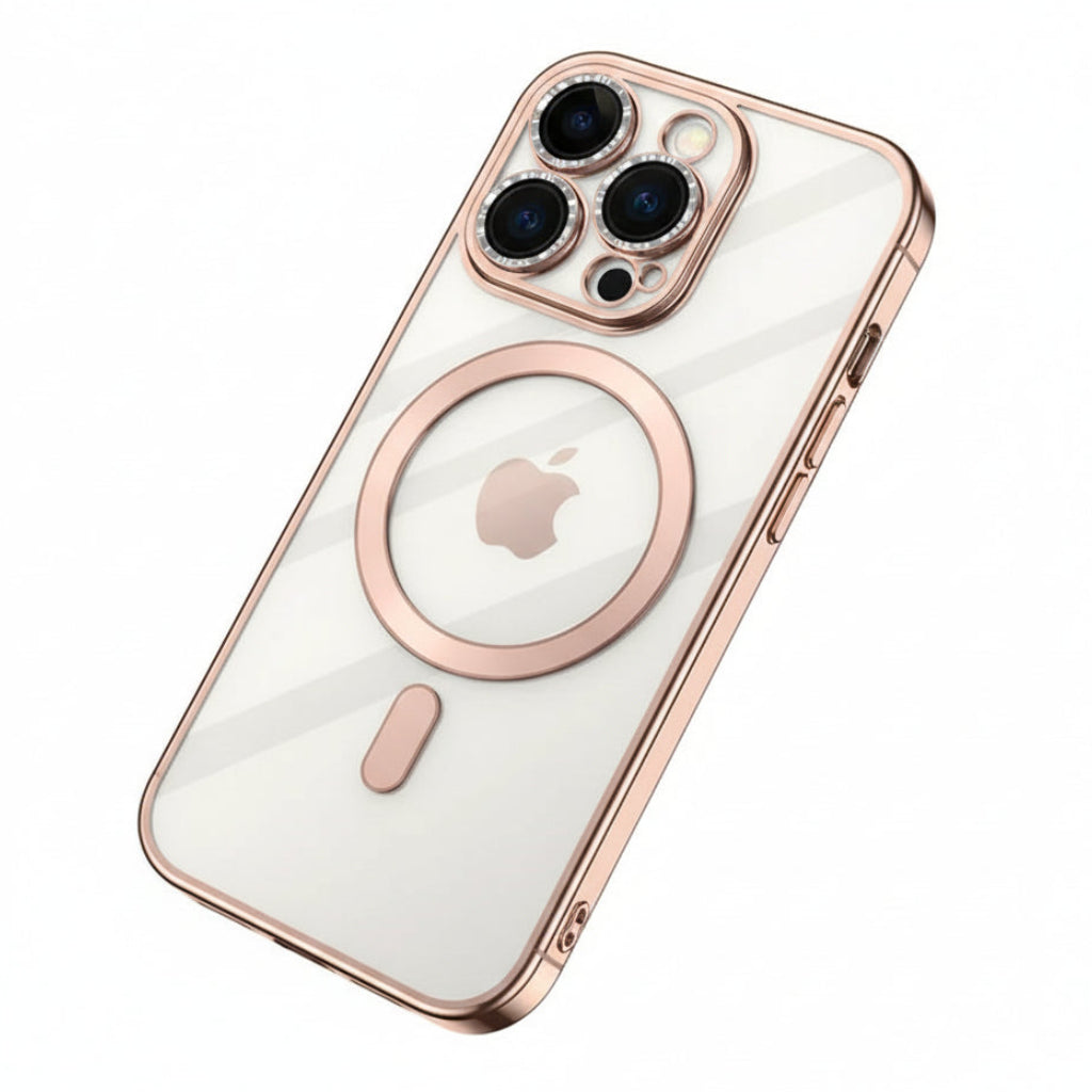 Luxus Hülle mit Kameraschutz für iPhone 11–17 Pro Max