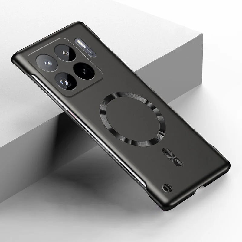 Ultradünne Metall-Lack Hülle mit Magnet-Ring – Rahmenlos, Stoßfest