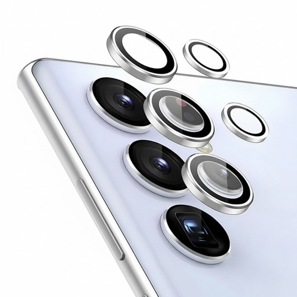 Kamera-Objektivschutz für Samsung Galaxy S22/23/24 Alu-Ring + Glas