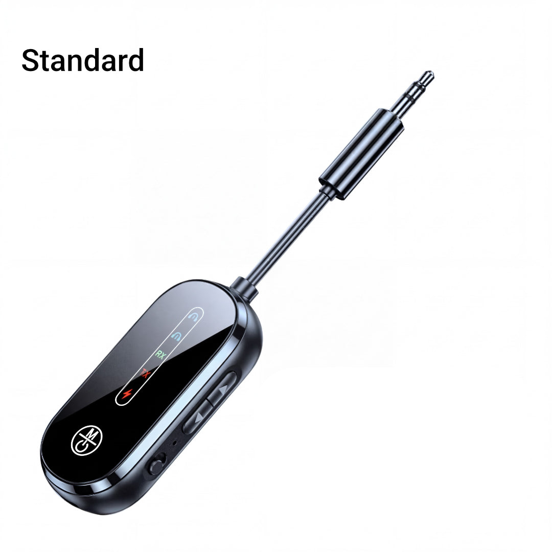 Bluetooth 5.3 Audio Adapter 2-in-1 Sender Empfänger TV PC Flugzeug AUX