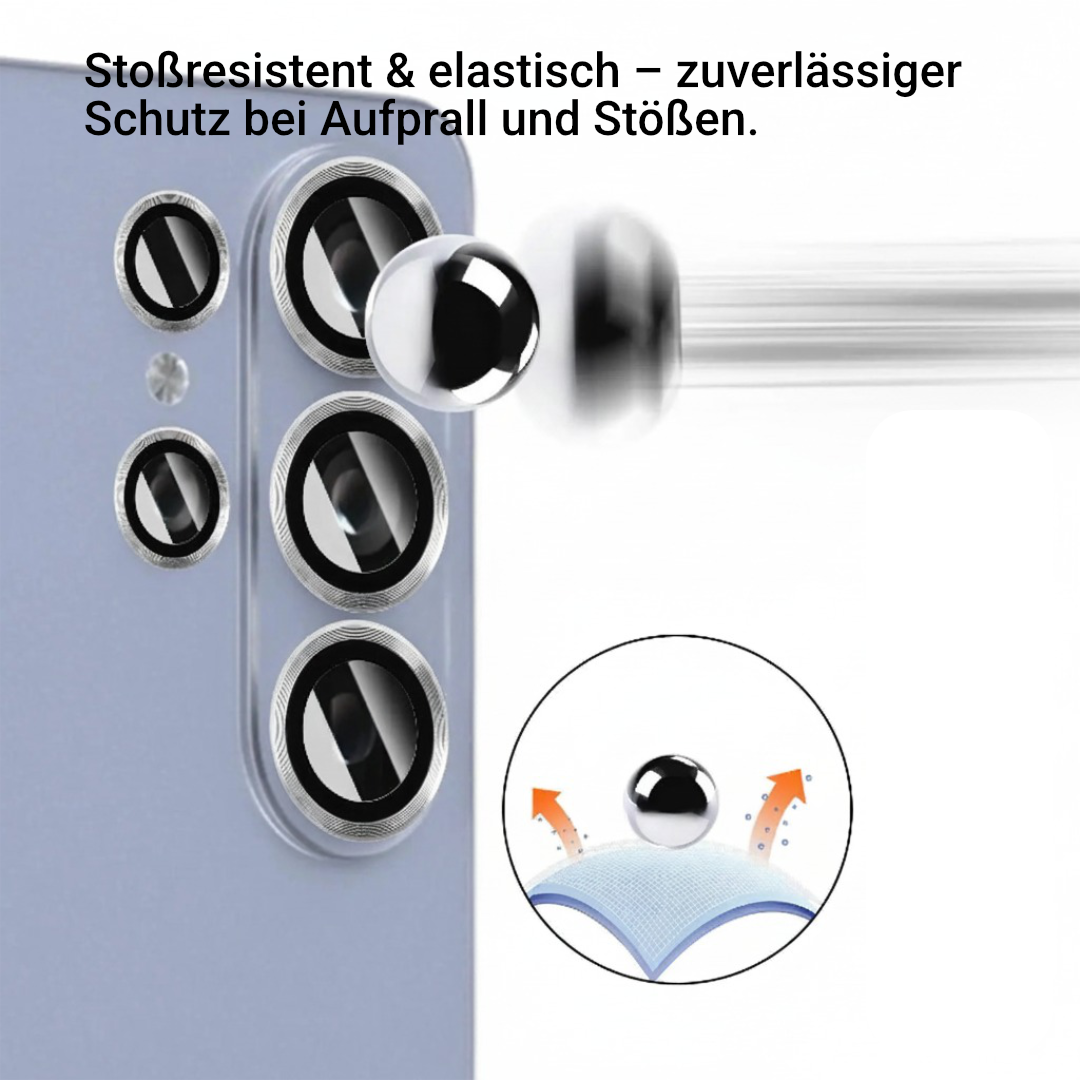 Kamera Schutzglas für Samsung Galaxy S26 Ultra Plus 9H Glas Metallring Set