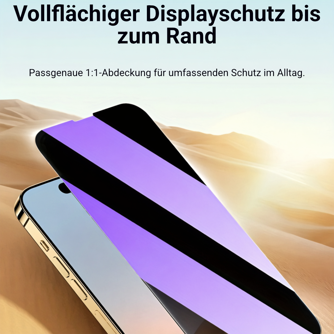 6-in-1 Privacy Schutzglas & Kamera-Schutz Set für iPhone 12–16 Pro
