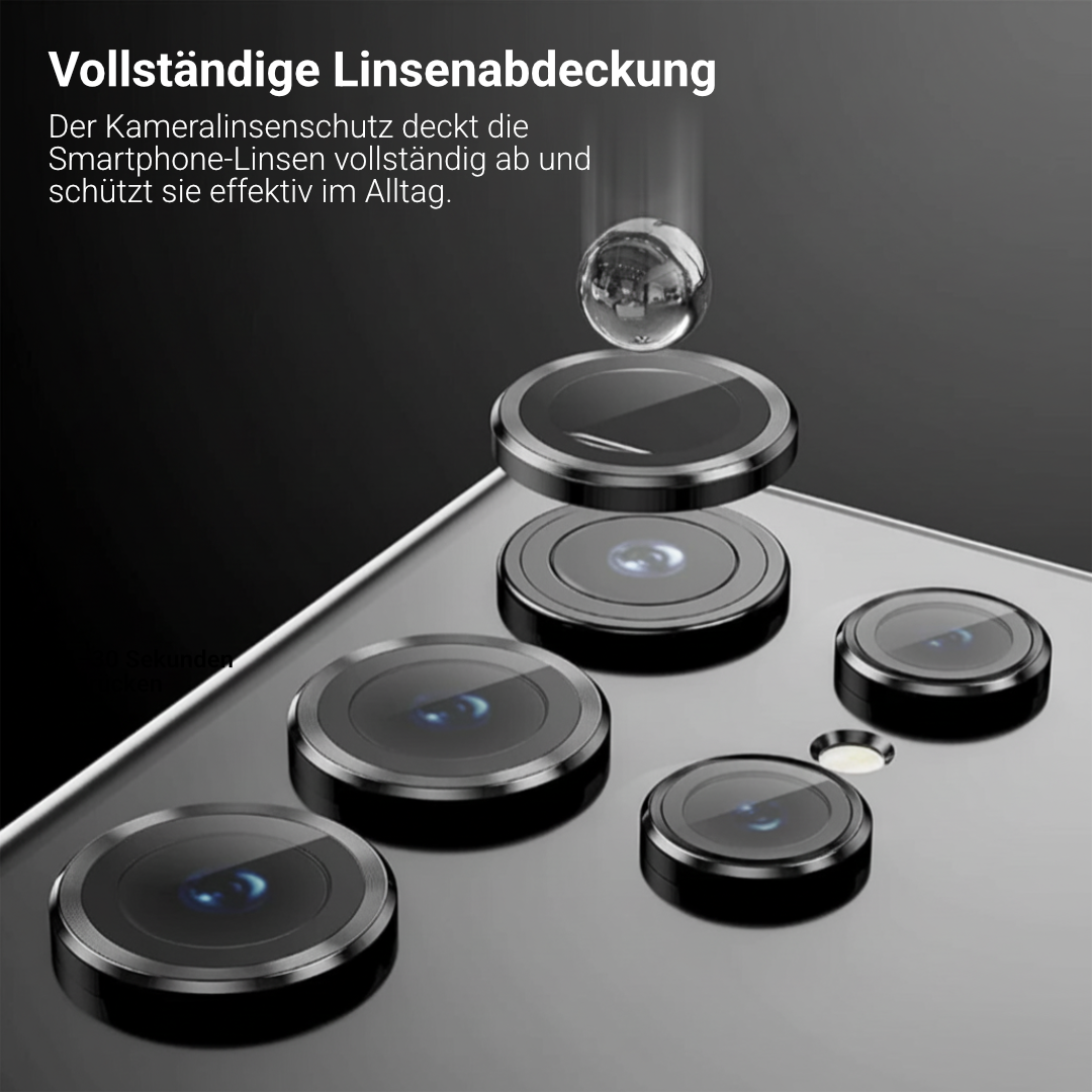 Kamera-Objektivschutz für Samsung Galaxy S22/23/24 Alu-Ring + Glas