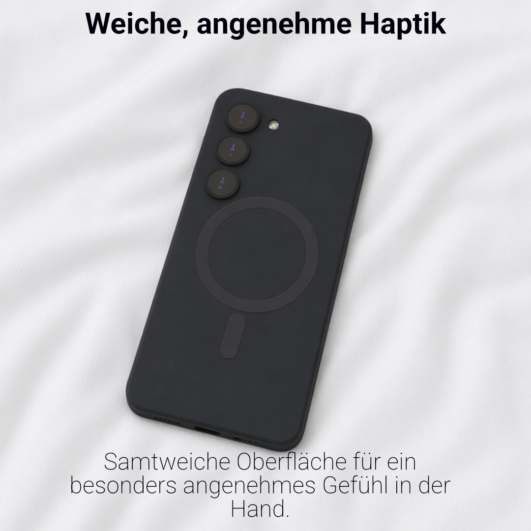 Magnetische Silikon-Hülle für Samsung Galaxy – Slim, 7 Farben, Soft
