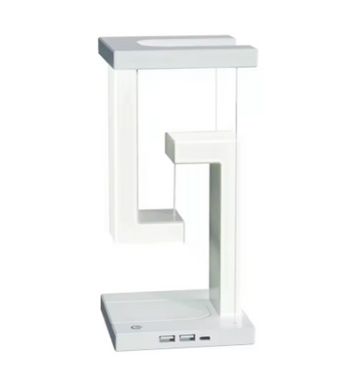 Schwebende LED Tischlampe mit Wireless Charger Touch dimmbar Nachtlicht