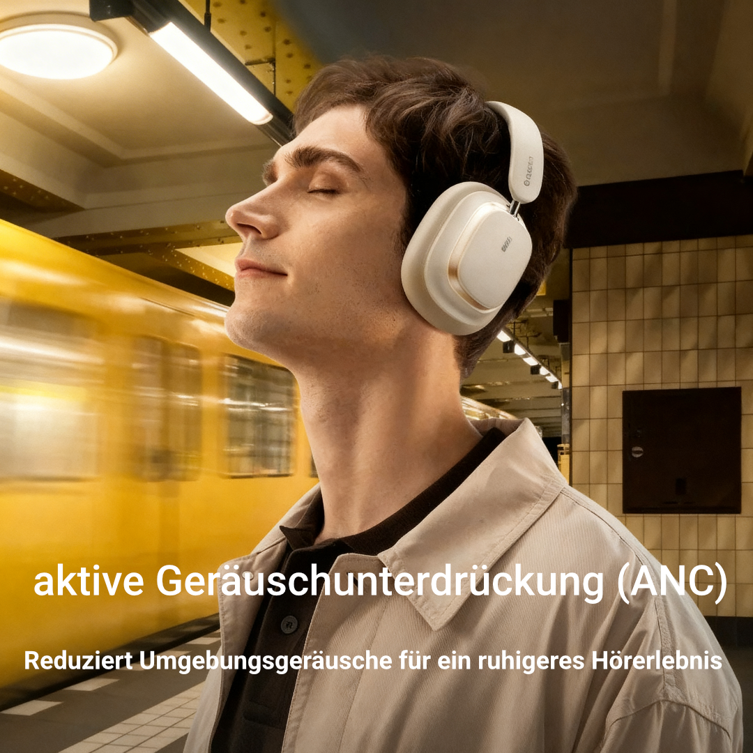 ANC Kopfhörer Bluetooth 6.0 Hi-Res LDAC 45dB Noise Cancelling 80h Akku