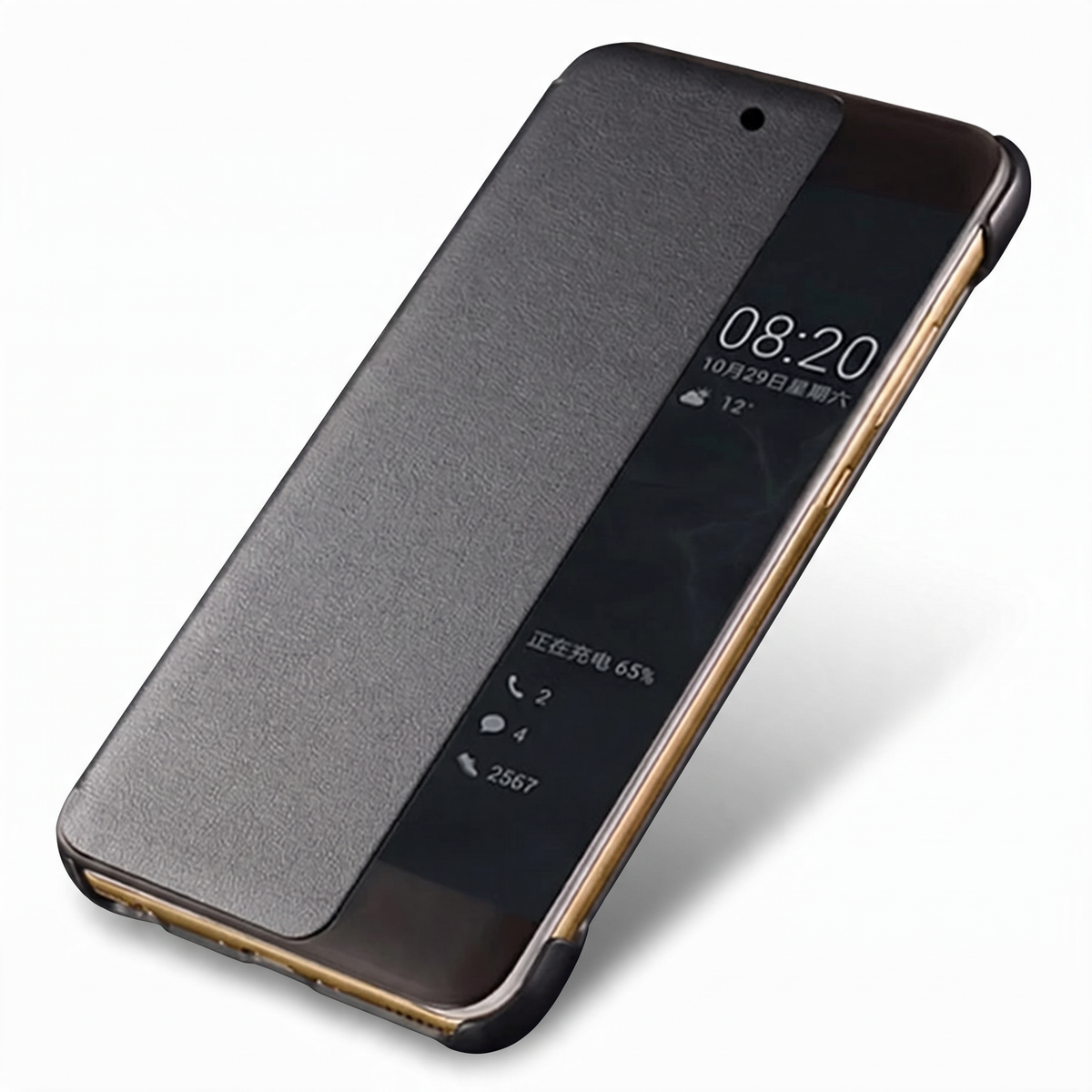 Für Huawei P30 / P30 Pro / P30 Lite Flip-Hülle mit Sichtfenster