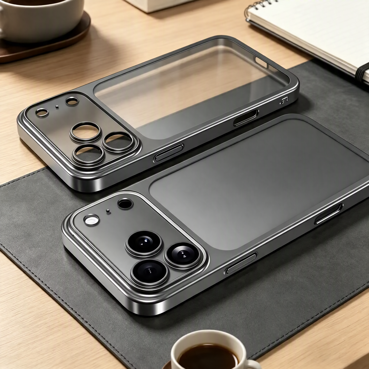 Für iPhone 17 / 18 Serie Hülle – PC Matt-Transparent mit