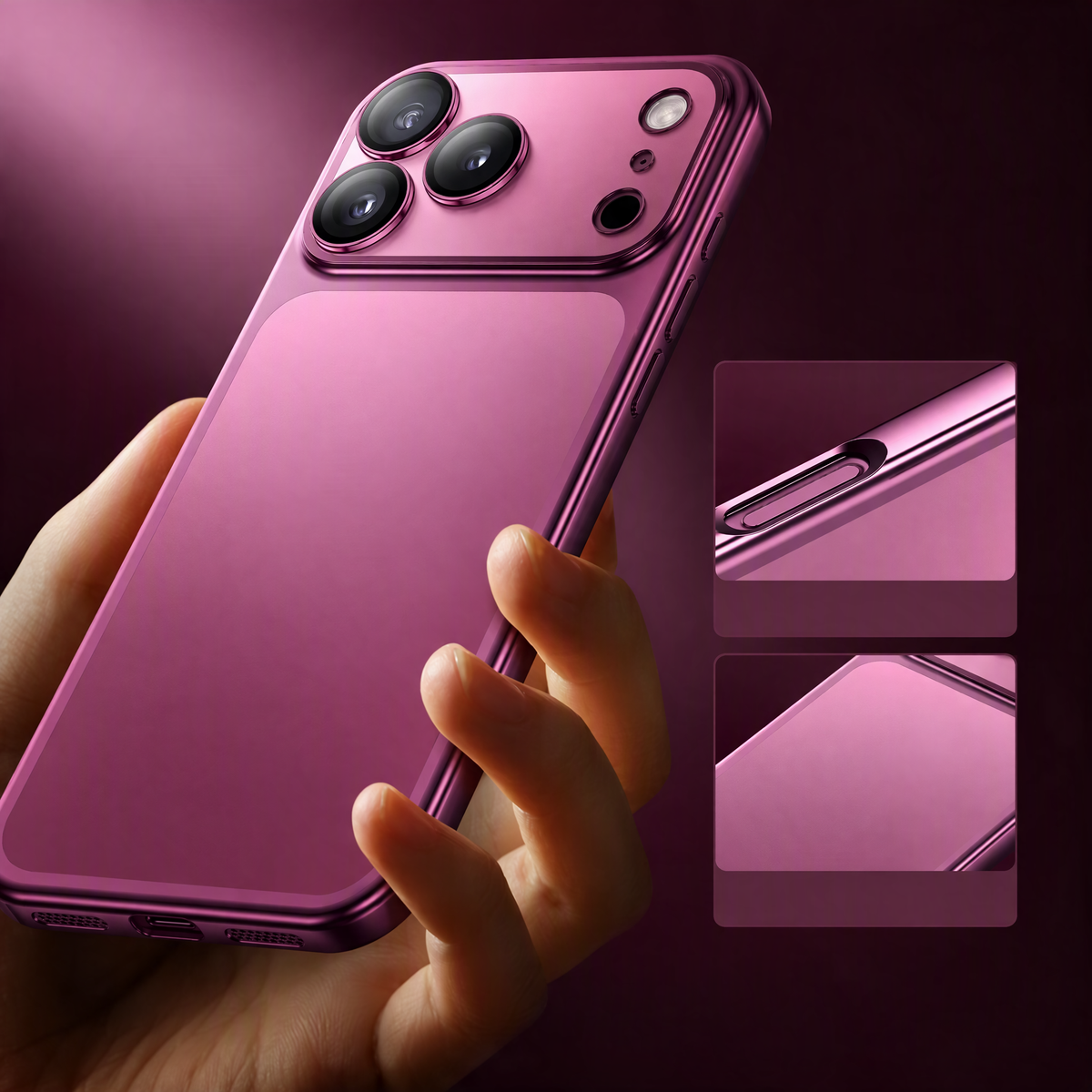 Für iPhone 17 / 18 Serie Hülle – PC Matt-Transparent mit