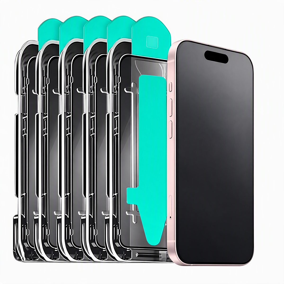 Für iPhone Schutzglas 9H – bis 4er-Pack, Anti-Fingerprint