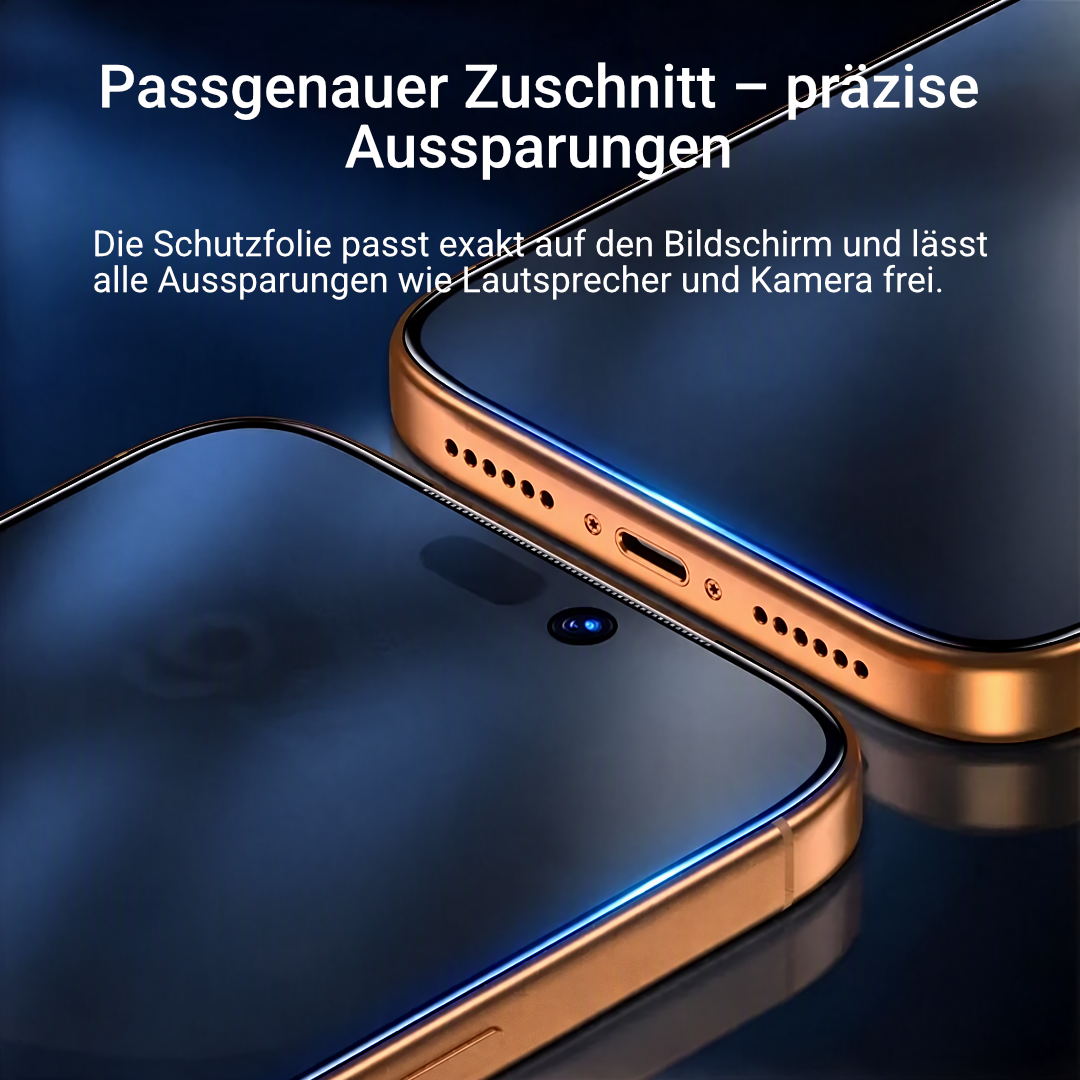 Für iPhone Schutzglas 9H – bis 4er-Pack, Anti-Fingerprint