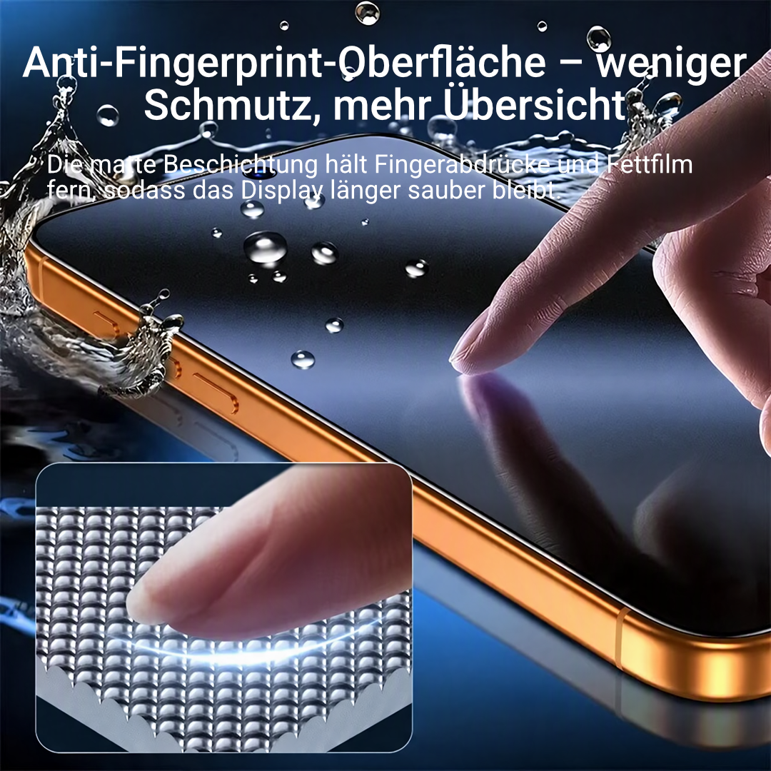 Für iPhone Schutzglas 9H – bis 4er-Pack, Anti-Fingerprint