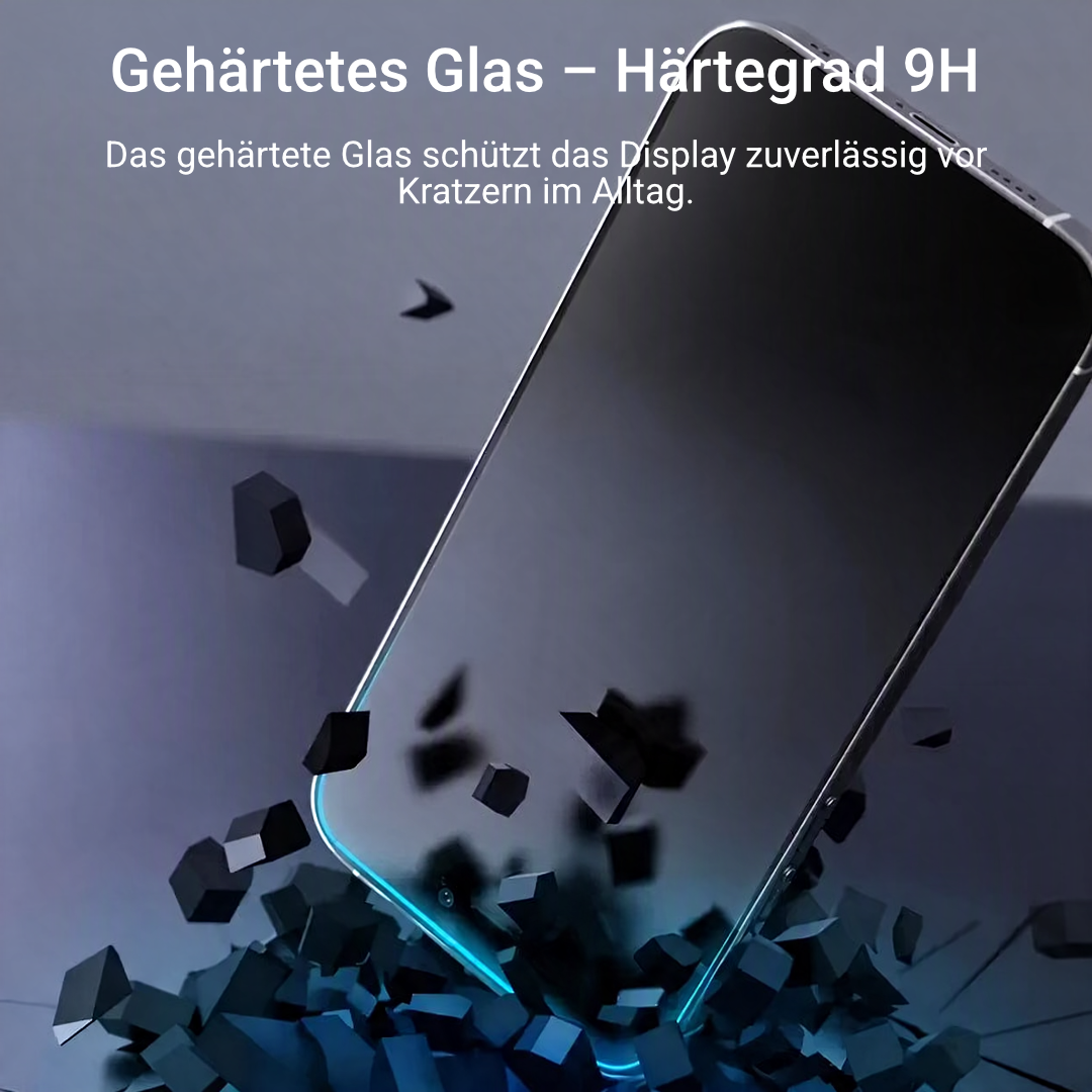 Für iPhone Schutzglas 9H – bis 4er-Pack, Anti-Fingerprint
