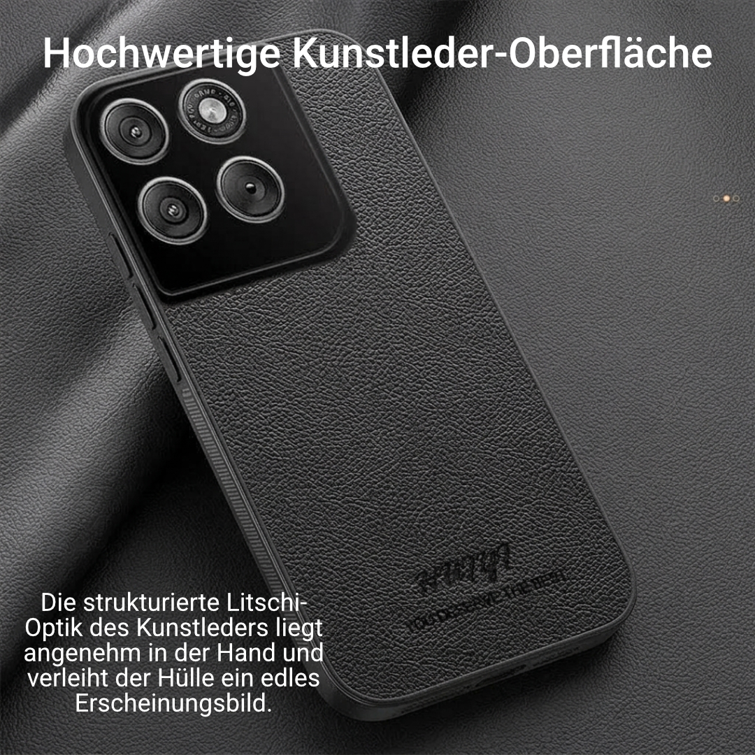 Für Motorola Edge 70 Hülle – Kunstleder mit Magnet-Ring