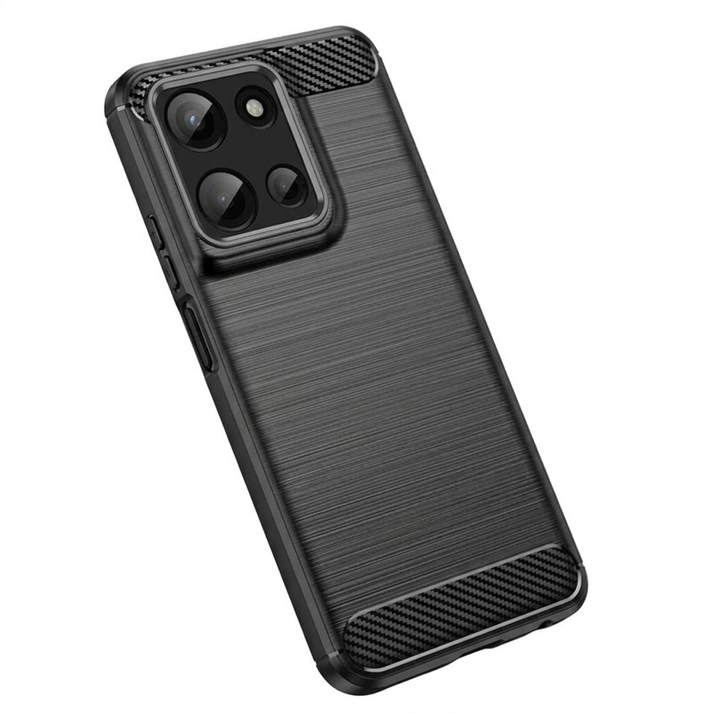 Für Motorola Moto G TPU-Hülle – Carbon-Optik, gebürstet, stoßfest