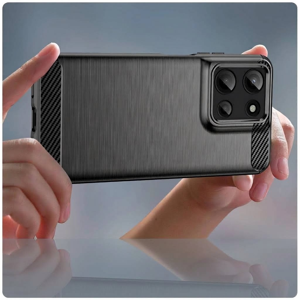 Für Motorola Moto G TPU-Hülle – Carbon-Optik, gebürstet, stoßfest