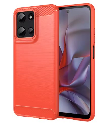 Für Motorola Moto G TPU-Hülle – Carbon-Optik, gebürstet, stoßfest