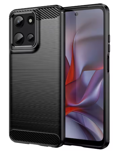 Für Motorola Moto G TPU-Hülle – Carbon-Optik, gebürstet, stoßfest
