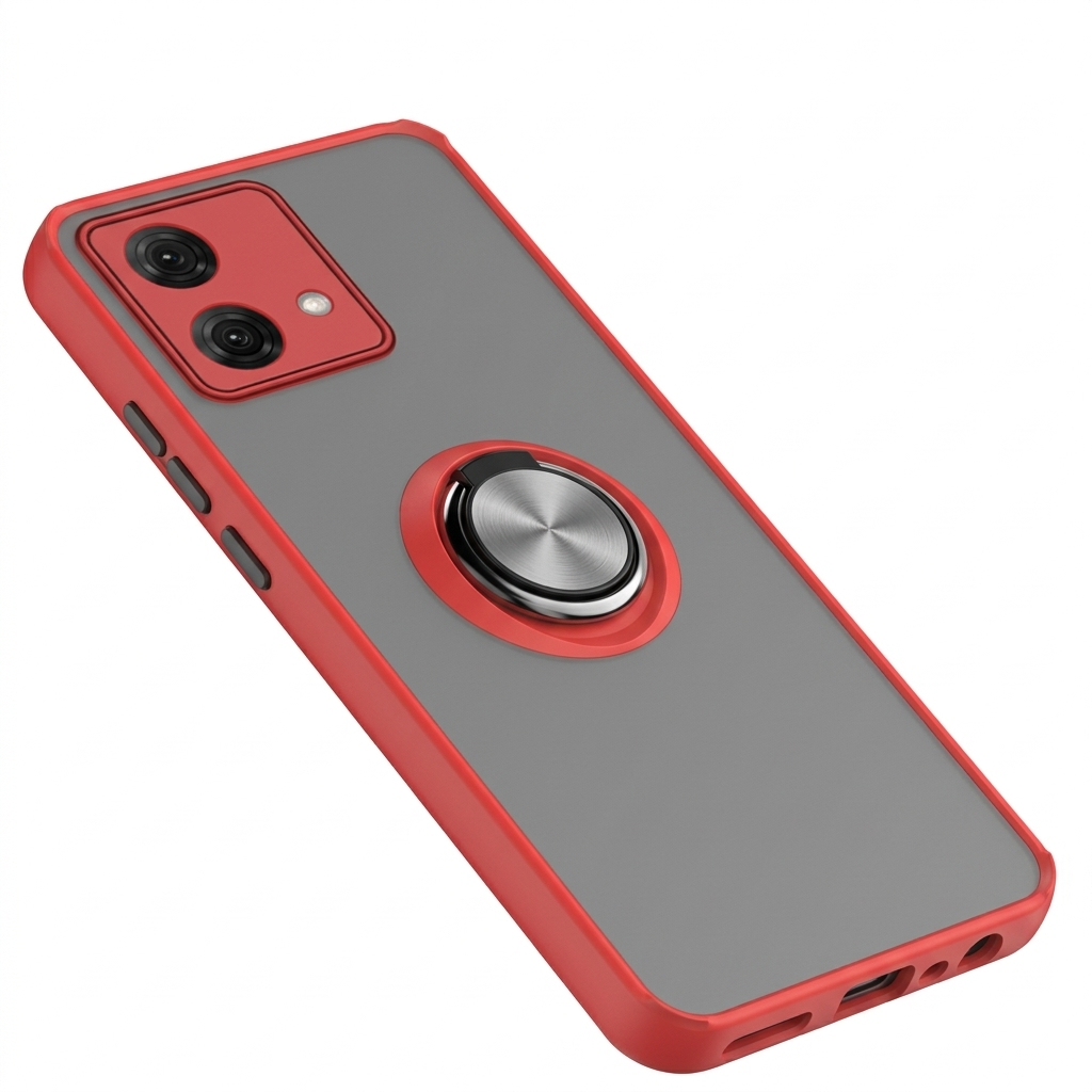 Für Motorola Moto G84/G54/G14 Hülle mit Ring-Ständer, Matt