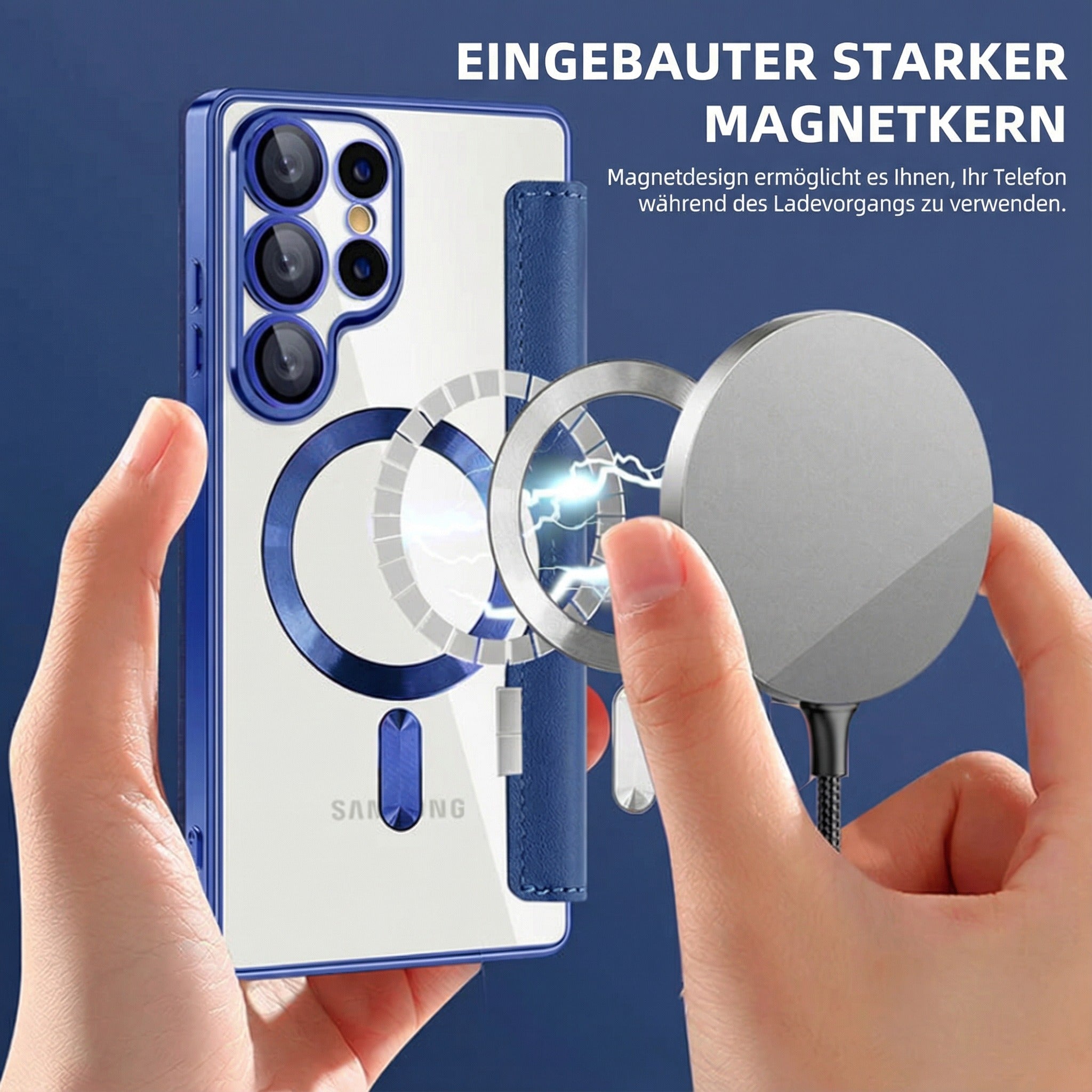 Flip Wallet Hülle aus Leder für Samsung Galaxy – magnetisch & Kartenfach