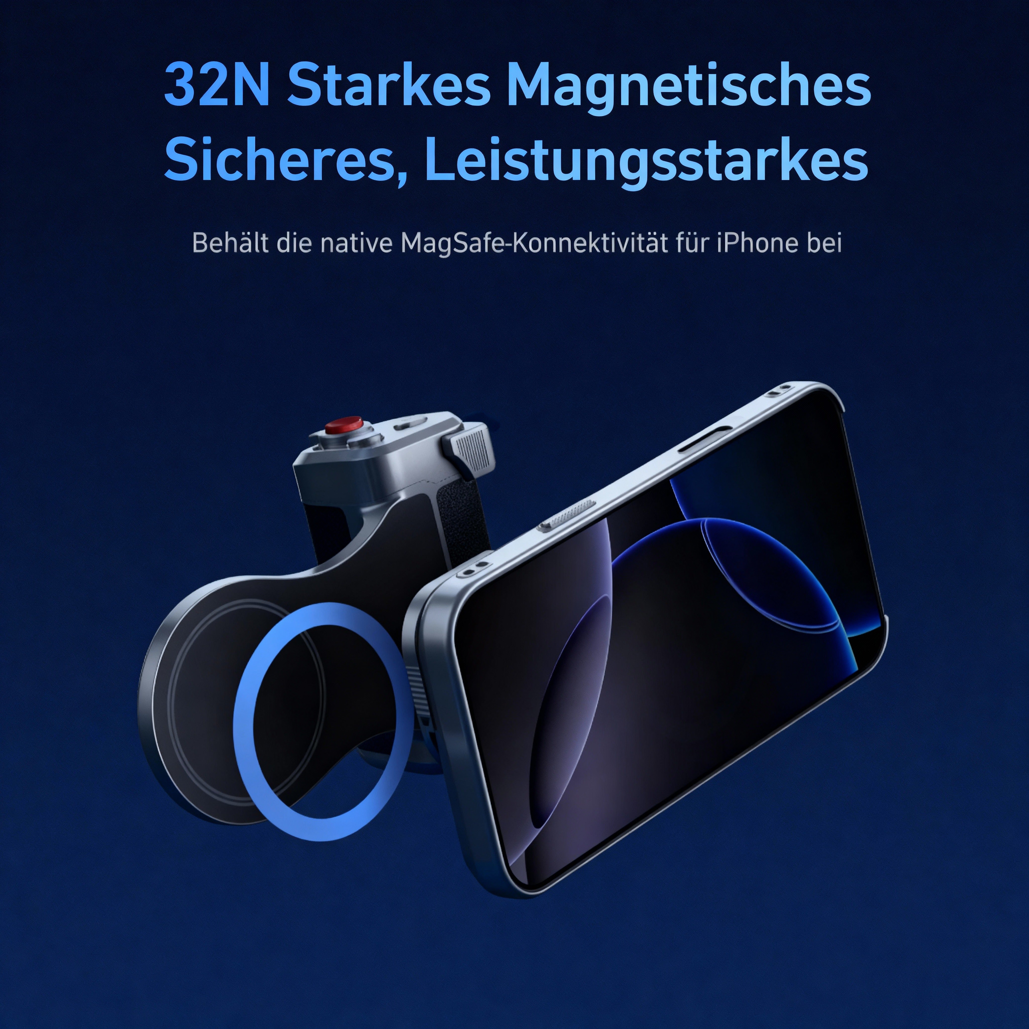 Magnetischer Kamera-Griff für iPhone 17 Pro Max Graphen-Kühlung Stativ