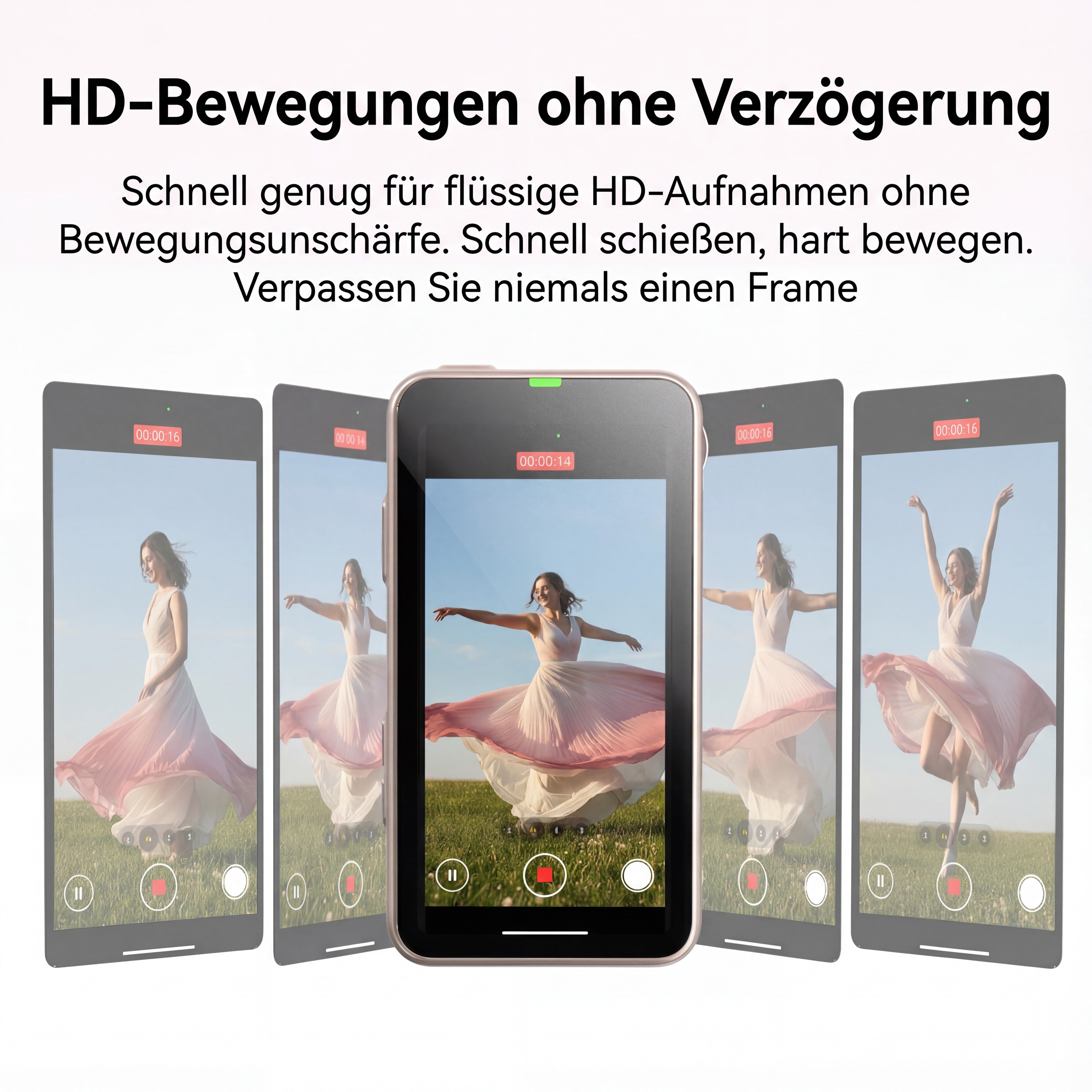 Magnetischer Selfie-Monitor 4 Zoll Bluetooth Fernbedienung Vlog Zoom
