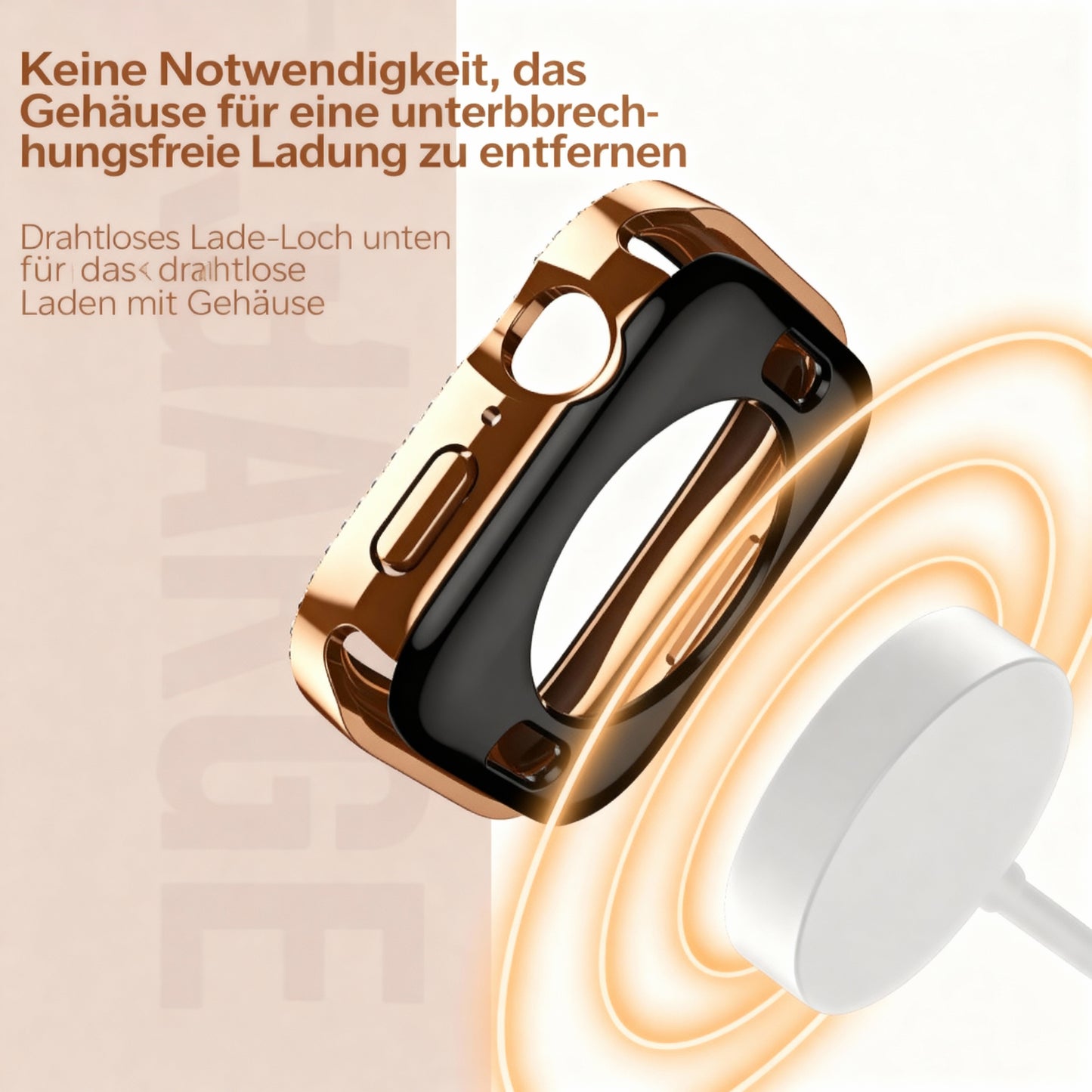 Bling Schutzhülle mit Glas für Apple Watch 41-49mm Diamant Glitzer Strass