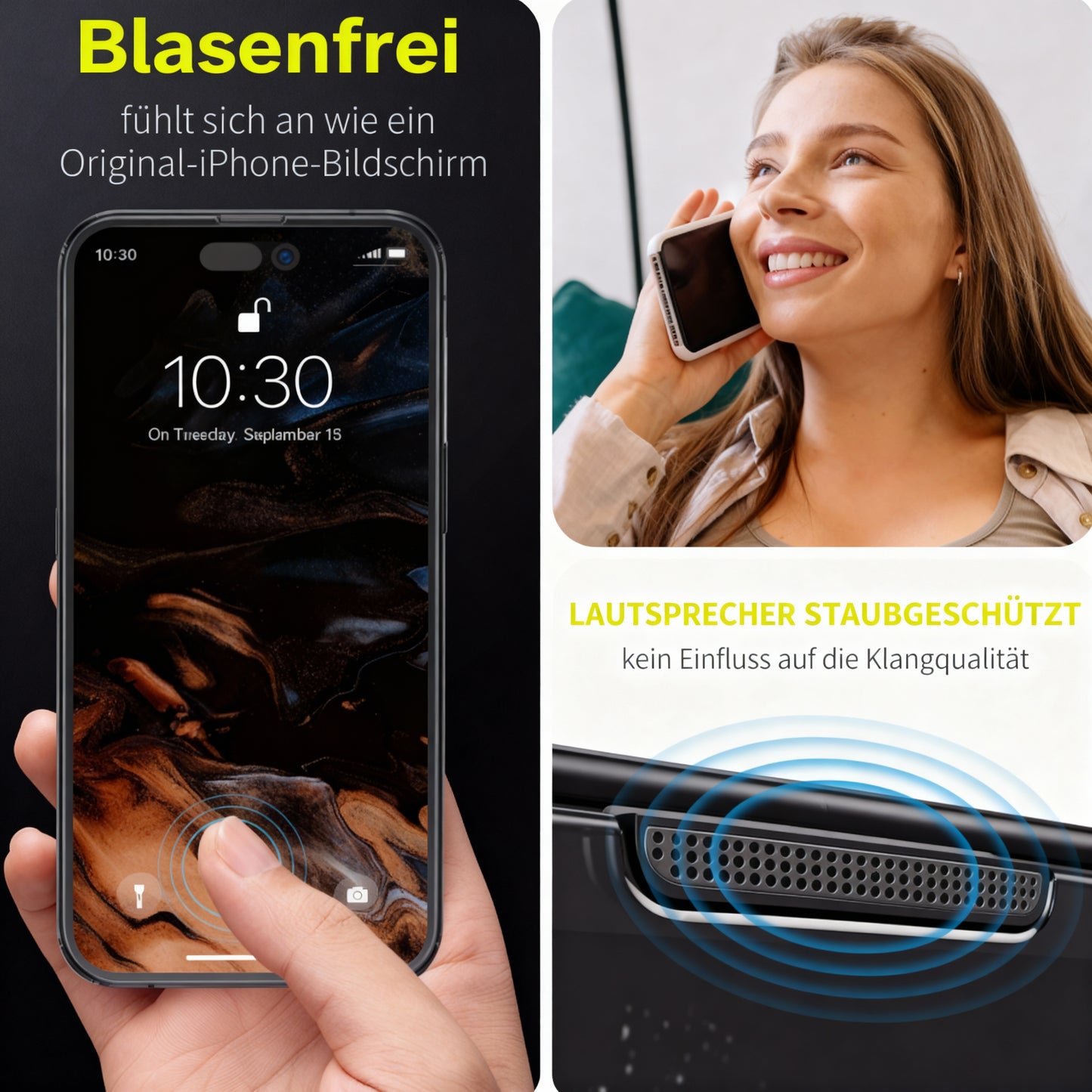 Anti-Spy Schutzglas für iPhone 16 15 14 13 12 11 Pro Max Privacy staubfrei