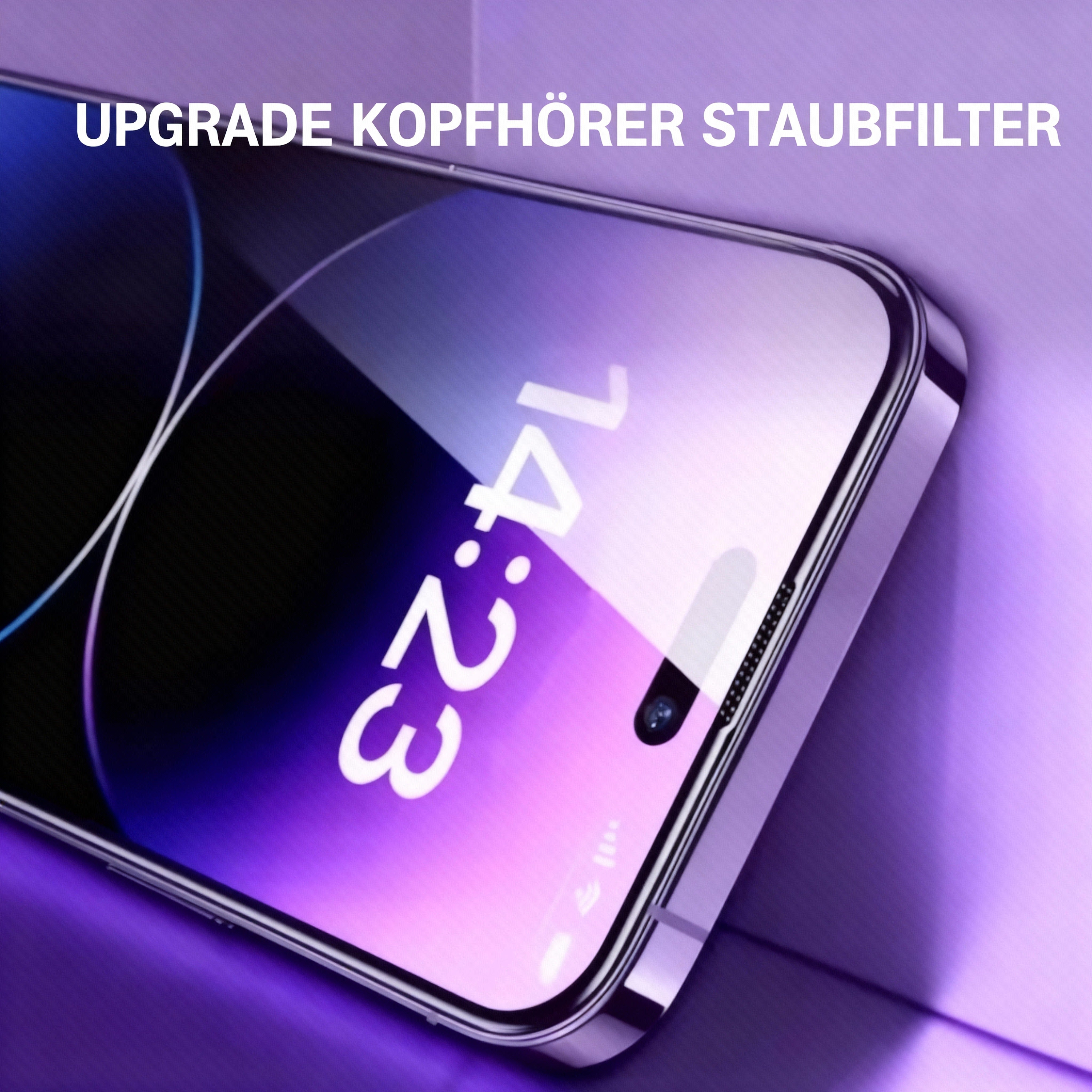 Elexum Staubfrei Schutzglas mit One-Click Montagehilfe für Samsung