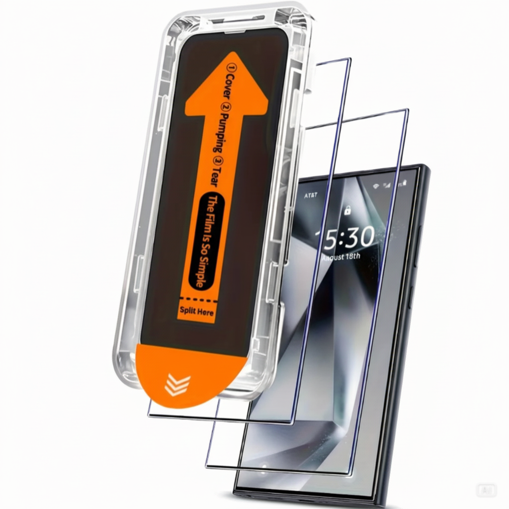 Schutzglas 2er Set für Samsung Galaxy S26 Ultra Plus Auto-Staubentfernung