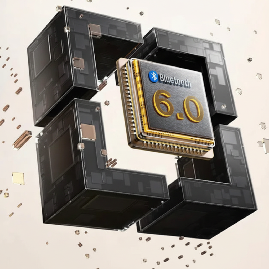 ANC Kopfhörer Bluetooth 6.0 Hi-Res LDAC 45dB Noise Cancelling 80h Akku