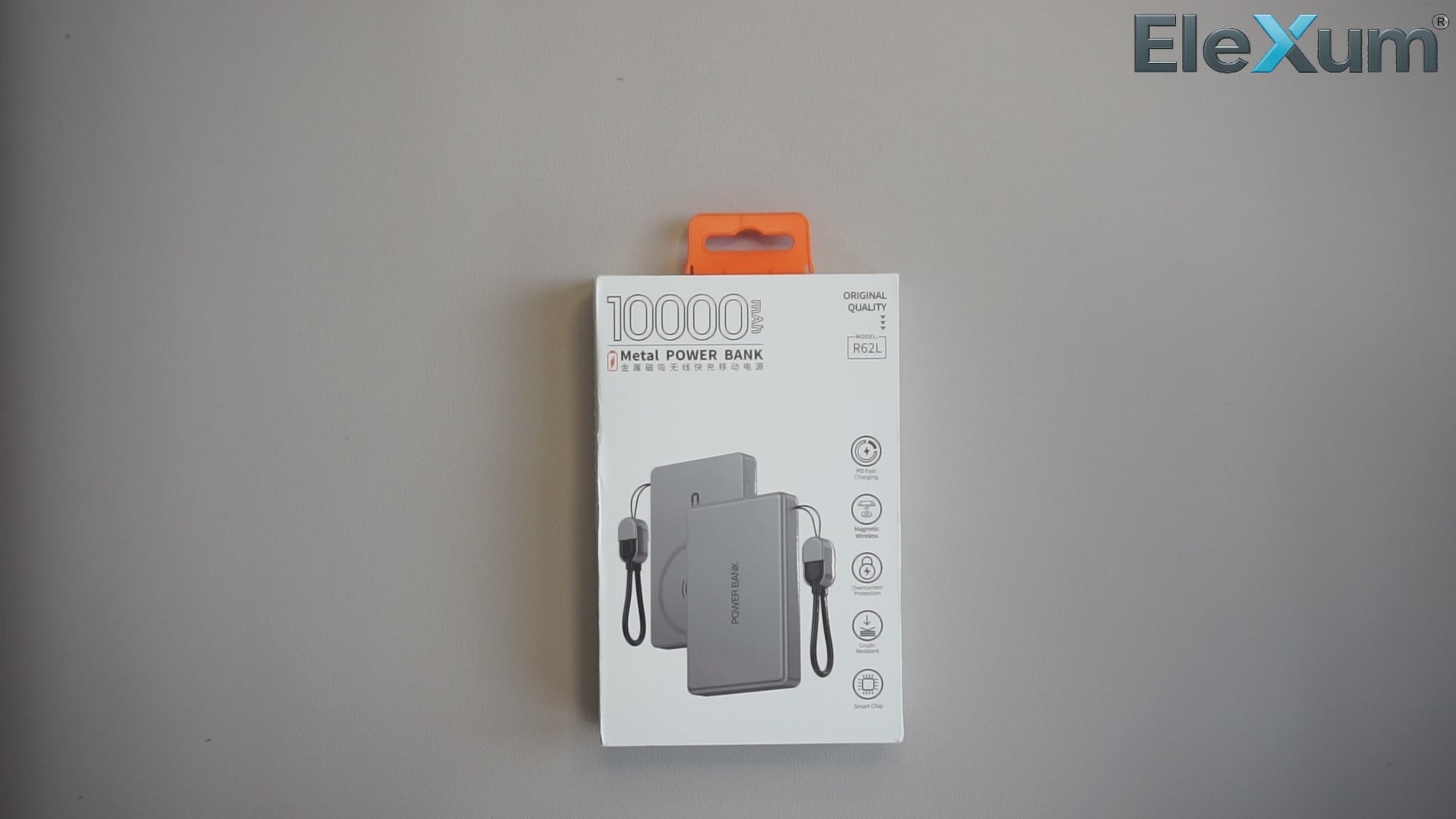 Video laden: Magnetische Powerbank 10.000mAh – 20W PD &amp; 15W Wireless, Metall