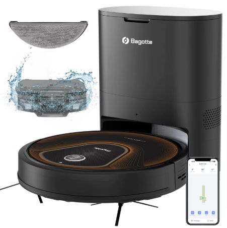 Bagotte BG950MAX Saug- & Wischroboter mit Absaugstation, 3500Pa