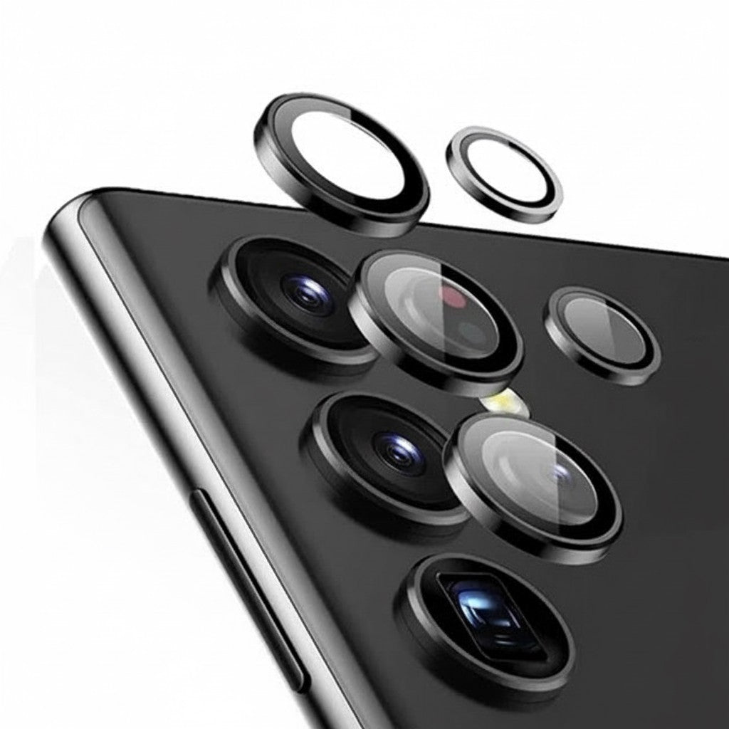 Kamera-Objektivschutz für Samsung Galaxy S22/23/24 Alu-Ring + Glas