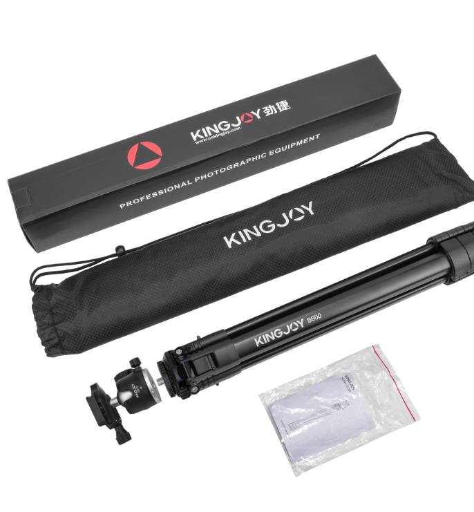 Kingjoy S600+GS10 Alu Reise-Stativ 164,5cm 10kg 360° Kugelkopf