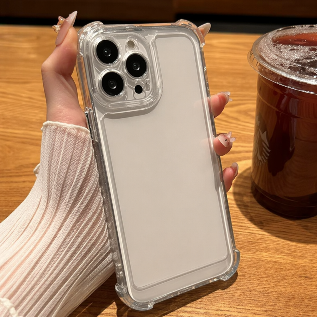 Transparente Silikon Hülle für iPhone 17 16 15 14 13 Pro Max Klar