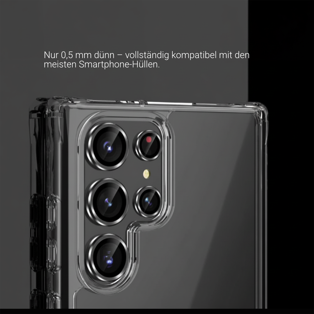 Kamera-Objektivschutz für Samsung Galaxy S22/23/24 Alu-Ring + Glas
