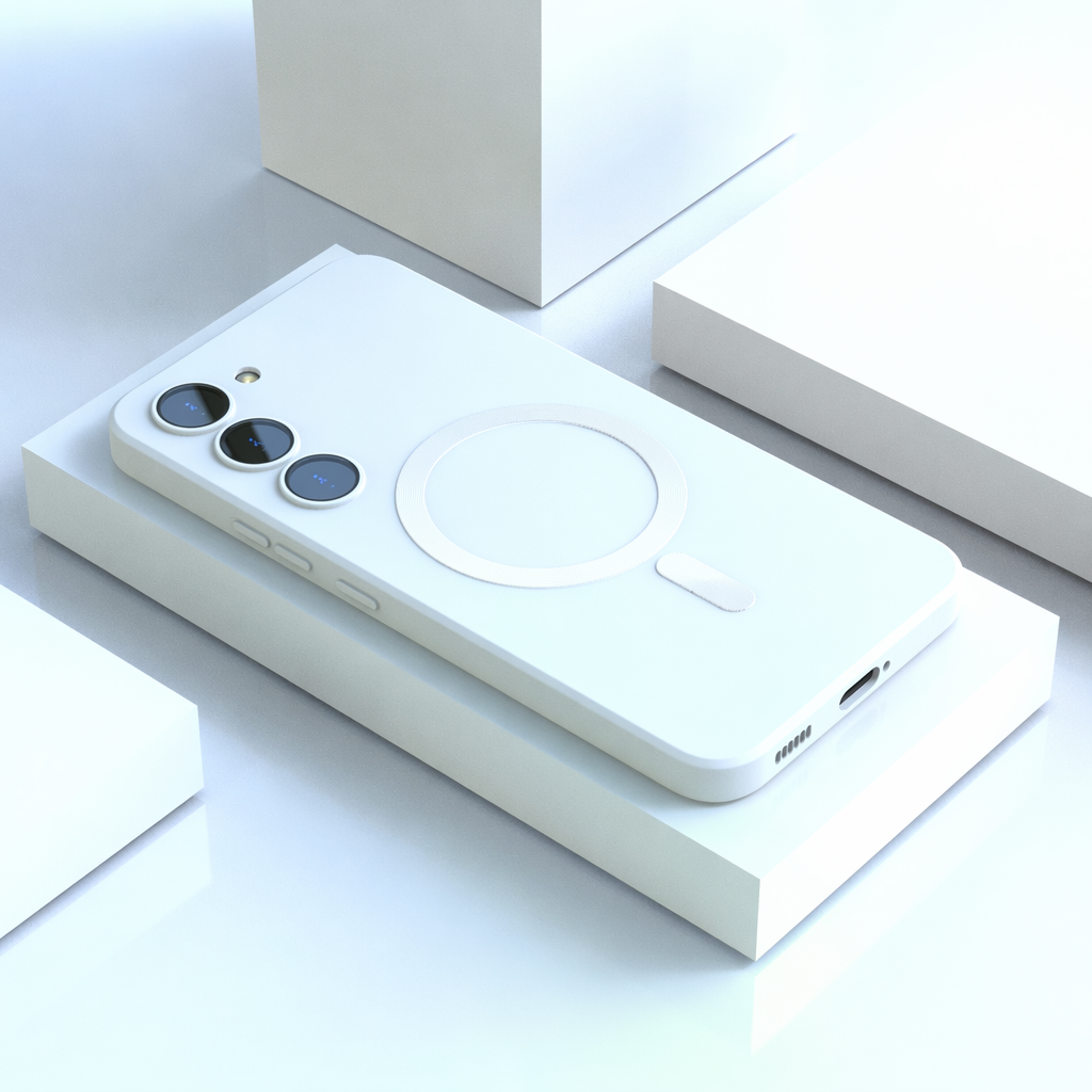 Magnetische Silikon-Hülle für Samsung Galaxy – Slim, 7 Farben, Soft